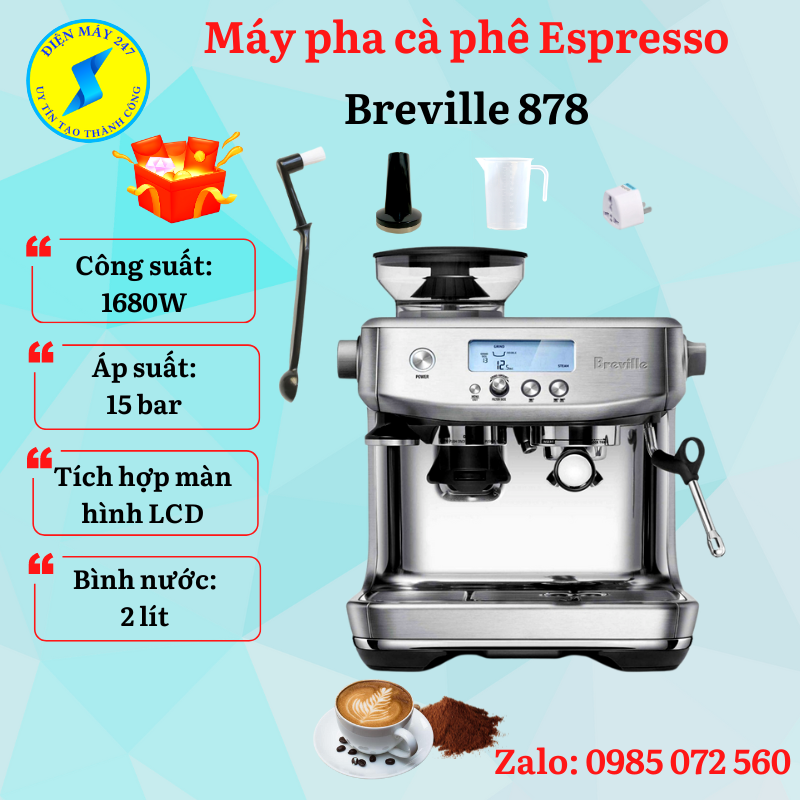 Tự Tin Pha Chế - Hướng Dẫn Sử Dụng Máy Pha Cà Phê Breville 880 Tại Gia