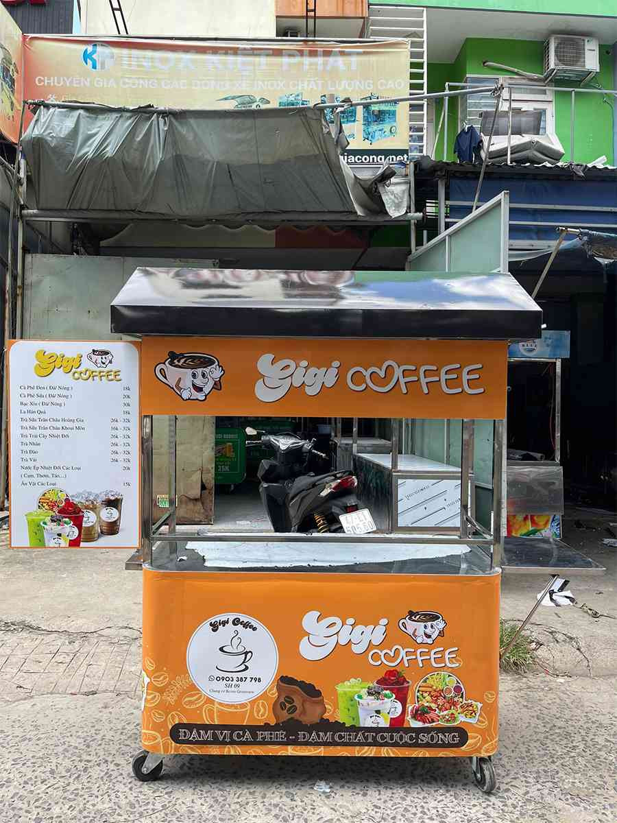 Xe Đẩy Cafe Take Away - Bí Quyết Kinh Doanh Thu Hút Khách Hàng